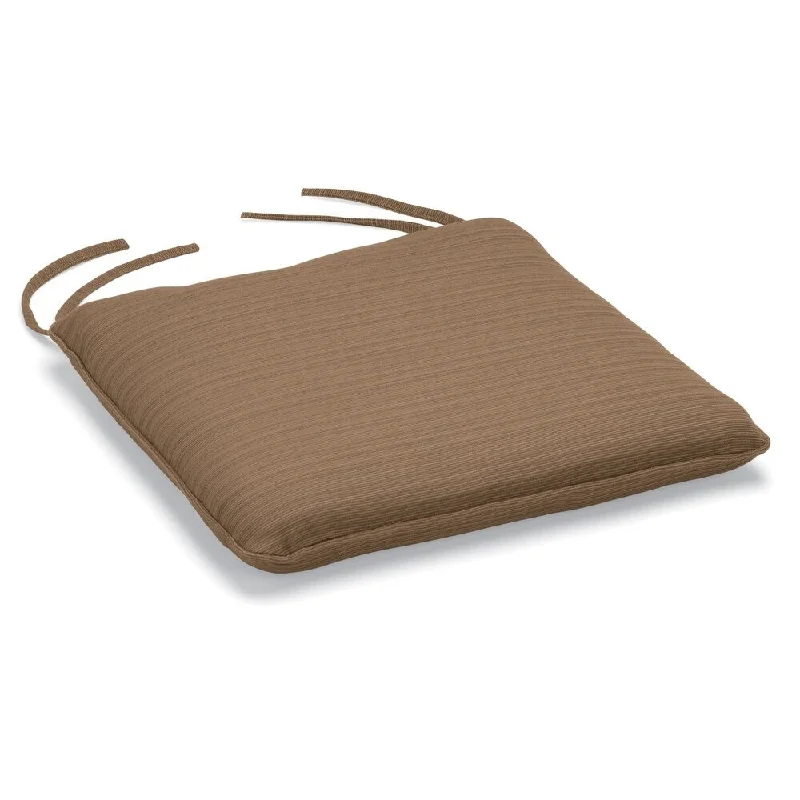 Oxford Garden Sunbrella® Wexford Dupione Walnut Side Chair Cushion