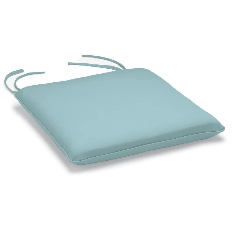 Oxford Garden Sunbrella® Wexford Mineral Blue Side Chair Cushion