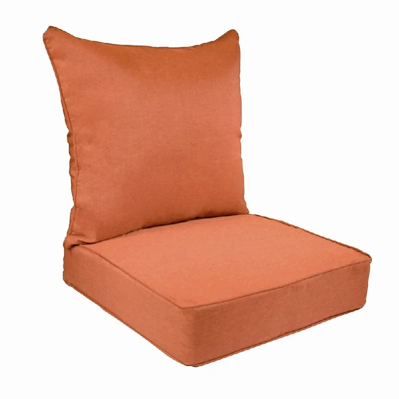 Suntastic O'Casa Rust Indoor/ Outdoor Deep Seat and Back Cushions