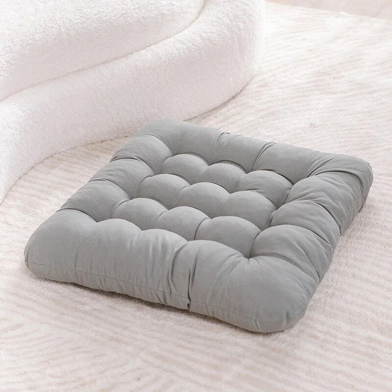 Thickened solid color cushion biscuit shape