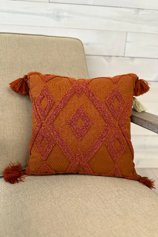 Cozy Moment Tufted Geometric Cushion