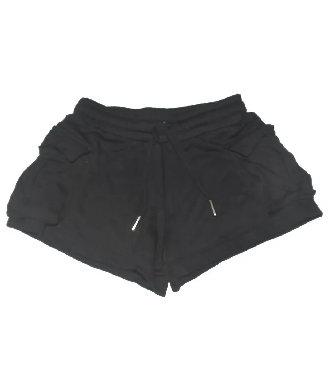 Girls' Cargo Shorts In Black