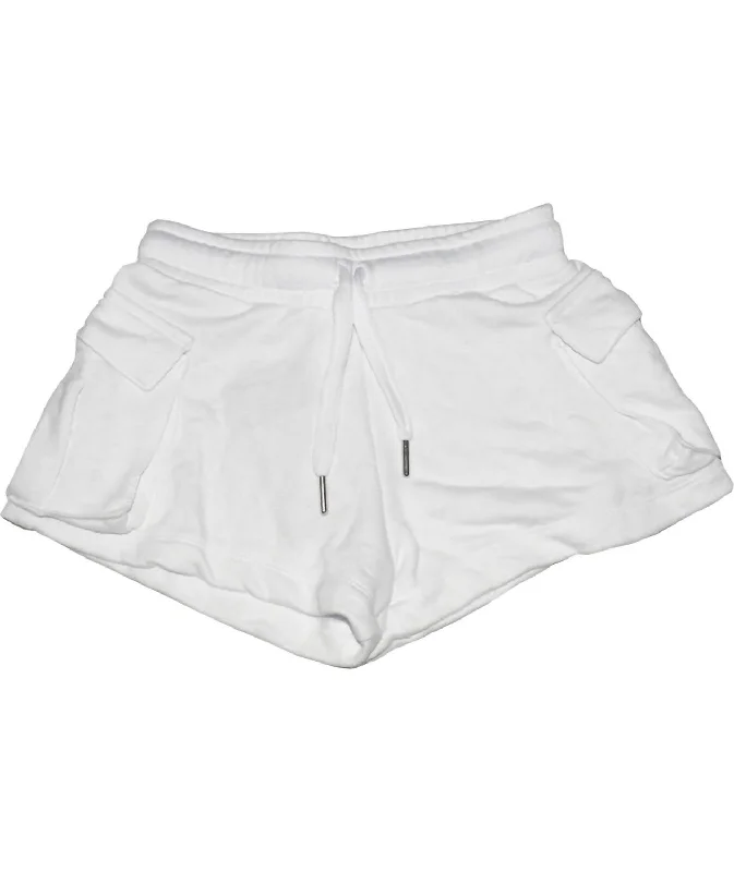 Girls' Cargo Shorts In White