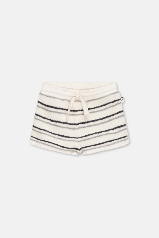 Kids' Boris Shorts In Grey/anthracite Stripes