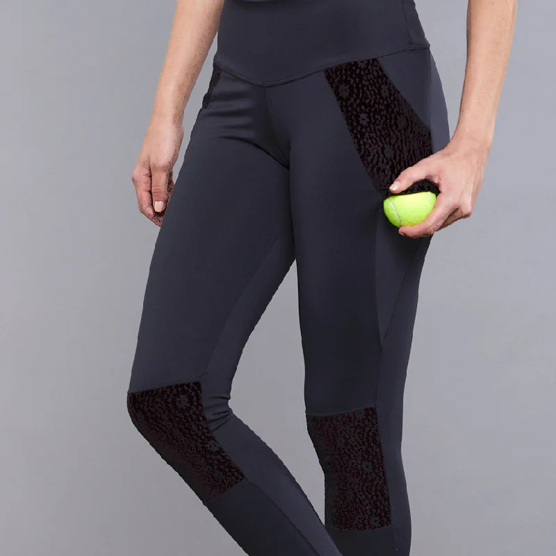 Patched Ball-Pocket Legging (Black)