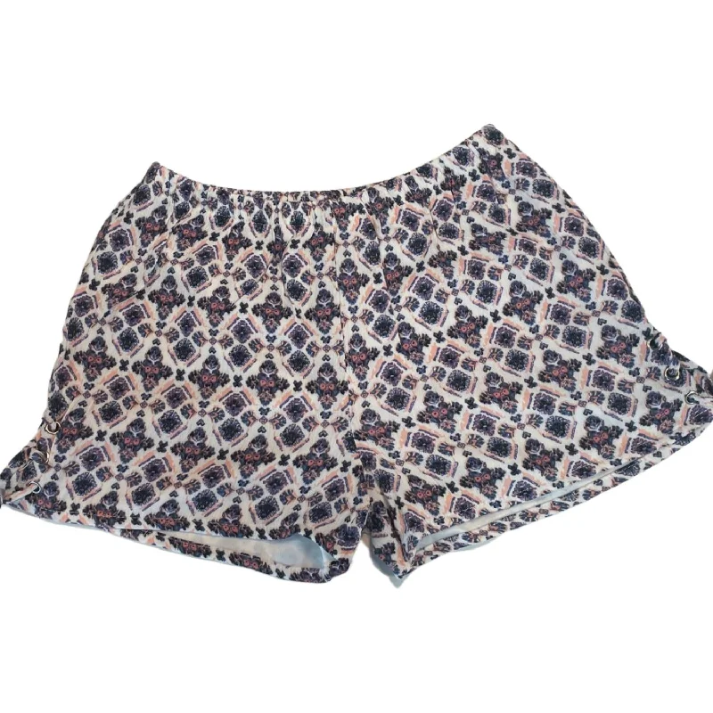 Tween/girls Geometric Pattern Shorts With Side Ties In Multi